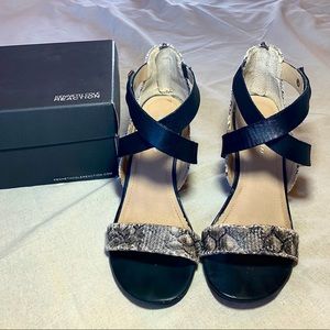 Kenneth Cole Snakeskin Wedges